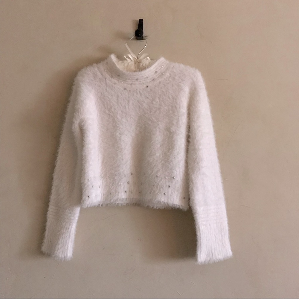 White Fuzzy Sweater